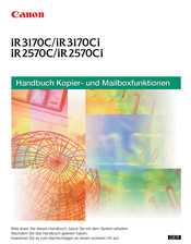 Canon iR3170Ci Handbuch