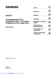 Siemens SIMATIC PCS 7 Bedienhandbuch