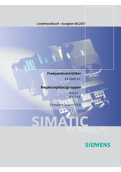 Siemens SIMATIC ET 200S FC Handbuch