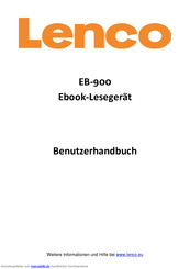 LENCO EB-900 Benutzerhandbuch