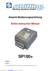 Schilling SP100+ Bedienungsanleitung