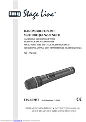 Stage Line TXS-862HT Bedienungsanleitung