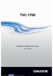 Christie TVC-1700 Bedienungsanleitung