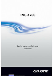 Christie TVC-1700 Bedienungsanleitung