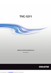 Christie TVC-1211 Benutzerhandbuch