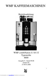 WMF CombiNation 8600S4 Betriebsanleitung
