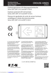 Eaton CROUSE-HINDS EXIT 24 V Betriebsanleitung