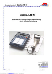 Datafox AE III Benutzerhandbuch