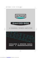EM Phaser EA4100-500 Bedienungsanleitung