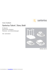 Sartorius Talent Servicehandbuch