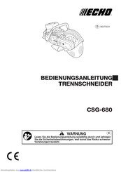 Echo CSG-680 Bedienungsanleitung