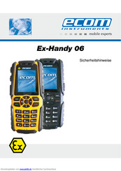Ecom Ex-Handy 06 Sicherheitshinweise