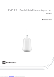 Electro-Voice EVID P2.1 Installationshandbuch