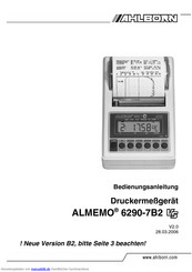 Ahlborn ALMEMO 6290-7B2 Bedienungsanleitung