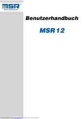 MSR MSR 12 Benutzerhandbuch