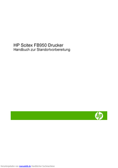 HP Scitex FB950 Handbuch Zur Standortvorbereitung
