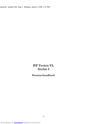 HP Vectra VL 8 Series Benutzerhandbuch