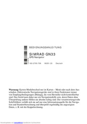 Simrad GN33 Bedienungsanleitung