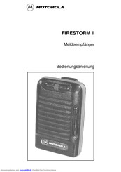 Motorola FIRESTORM II Bedienungsanleitung