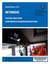 Motorola MTM800E Bedienungsanleitung