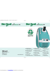 Dirt Devil m 8030 r9 antiinfective Bedienungsanleitung