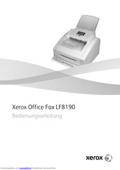 Xerox LF8190 Bedienungsanleitung
