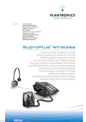 Plantronics SupraPlus Wireless Benutzerhandbuch
