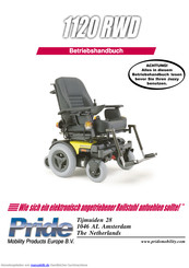 Pride Mobility 1120 RWD EURO Betriebshandbuch