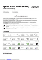 QSC SPA4-100 Installationsanleitung
