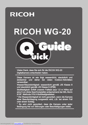 Ricoh WG-20 Handbuch