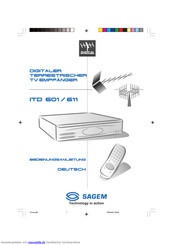 Sagem ITD 601 Bedienungsanleitung
