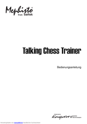 Saitek Talking Chess Trainer Bedienungsanleitung