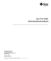Sun Microsystems Fire V250 Handbuch