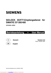 Siemens SIMATIC S7-300/400 Betriebsanleitung