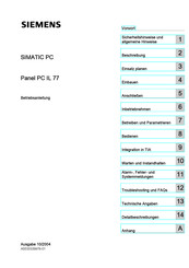 Siemens SIMATIC PC IL 77 Betriebsanleitung