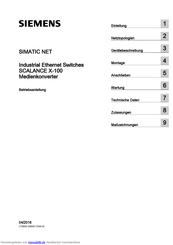 Siemens SIMATIC NETSCALANCE X-100 Betriebsanleitung