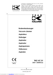 Kalorik TKG VC 31 Gebrauchsanleitung