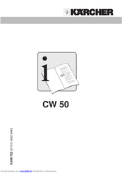 Kärcher CW50 Betriebsanleitung