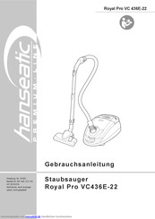 Hanseatic Royal Pro VC 436E-22 Gebrauchsanleitung