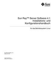 Sun Microsystems Ray Konfigurationshandbuch