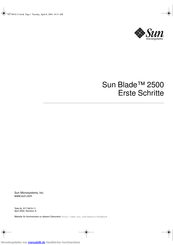 Sun Microsystems Sun Blade 2500 Handbuch