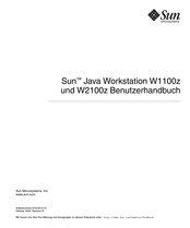 Sun Microsystems Java Workstation W2100z Benutzerhandbuch