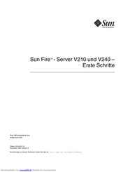 Sun Microsystems FireV210 Handbuch