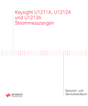 Keysight U1212A Benutzer- Und Servicehandbuch