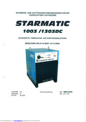 SAF STARMATIC 1003 DC Gebrauchsanweisung