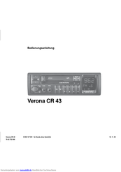 Blaupunkt Verona CR43 Bedienungsanleitung
