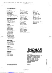 Thomas 1616 power pack Gebrauchsanweisung