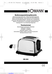 Bomann cb 233 Bedienungsanleitung