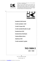 Kalorik TKG SWM 5 Gebrauchsanleitung