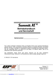UP Summit XC4 Betriebshandbuch
